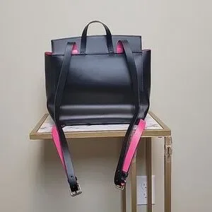 kate spade | Bags | Kate Spade Mini Backpack Black With Pink  display picture 2